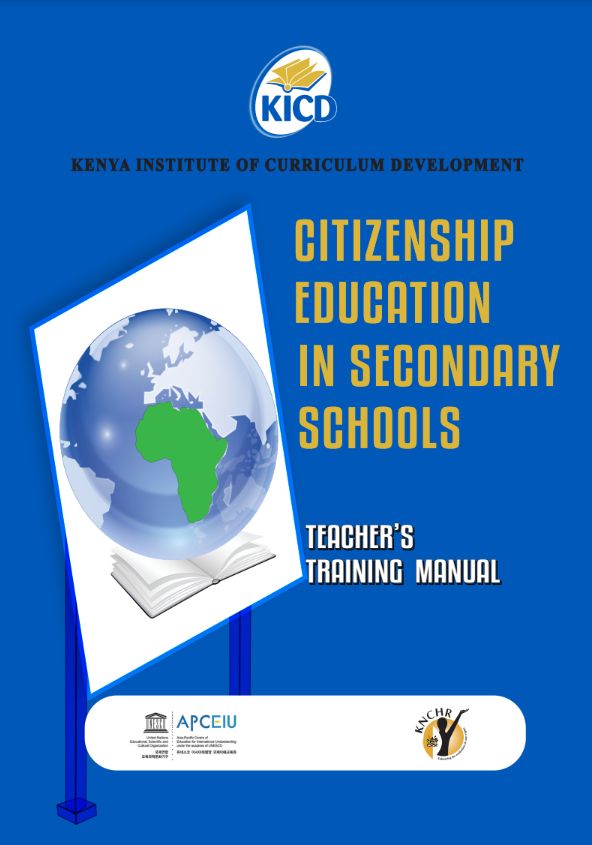 Cover for Teacher's Training Manual - Citizenship Education in Secondary Schools