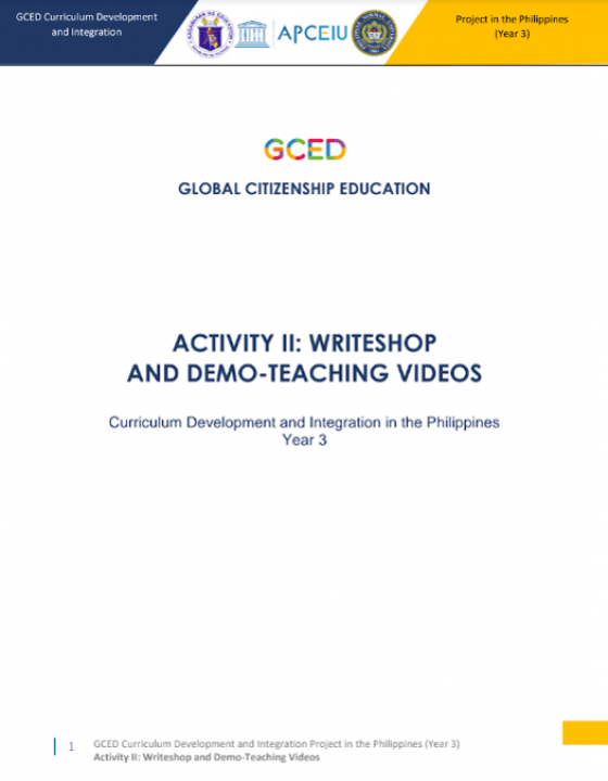 Cover Page for [ACTIVITY II] WRITESHOP AND DEMO-TEACHING VIDEOS